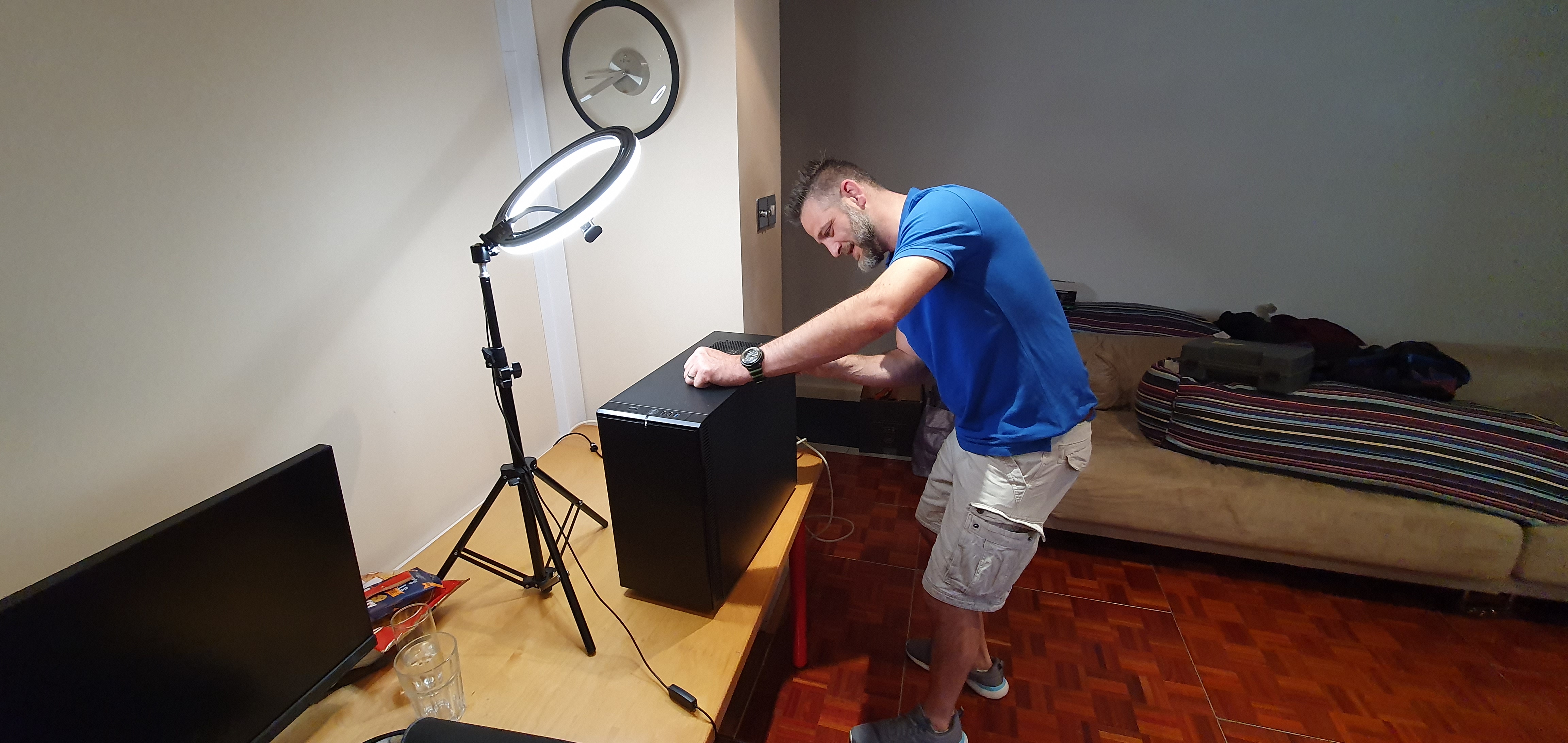 Themy Pretending to Fix PC